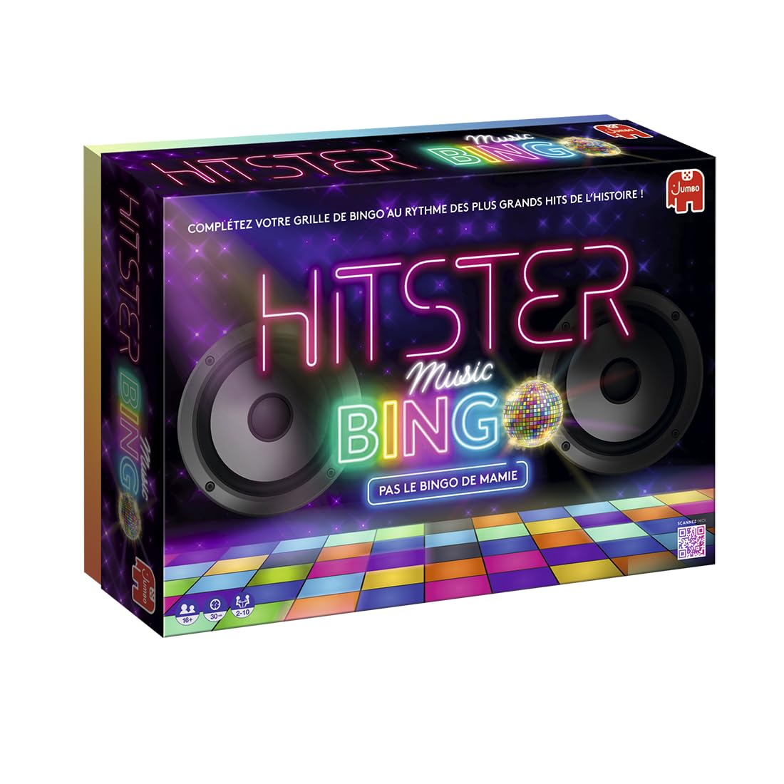 Dujardin – Hitster Original et Hitster Bingo - Jeu de société– Redécouvrez 100 Ans de Hits musicaux français– A Jouer en Famille et Entre Amis– 2 à 10 Joueurs– Dès 16ans