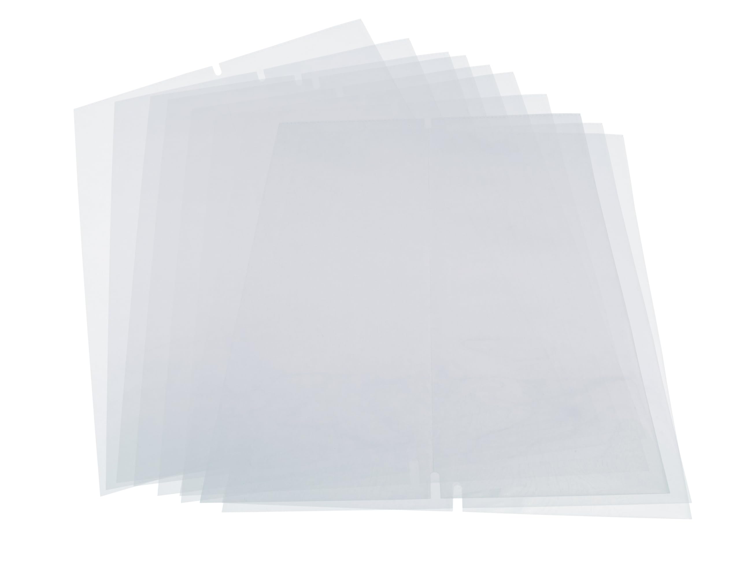 SIGEL SM182/5 Doppel-Transparenthüllen für Getränkemappen im Barformat 1/2 A4, mit Gummibindung, 5er Pack á 10 Stück, strapazierfähig und leicht abwischbar