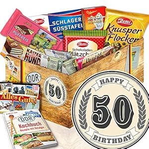 50. Geburtstag / DDR Schoko Box / 50 Geburtstag Geschenke Mann