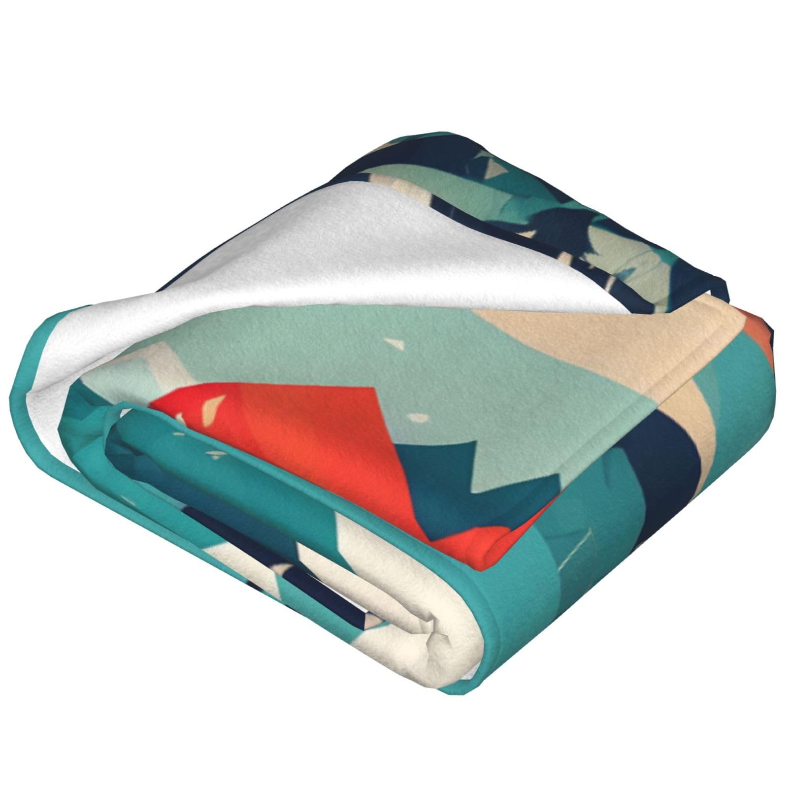 Coperta da viaggio con paesaggio montano, ultra morbida, leggera, calda, invernale, per adulti o bambini