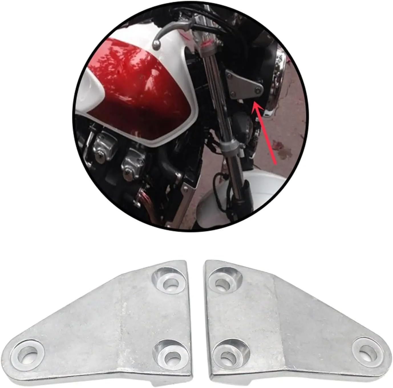 フォグランプステー ラ ホンダ CB1300/CB400 JADE 250 Racer 用 オートバイヘッドライトランプマウントブラ