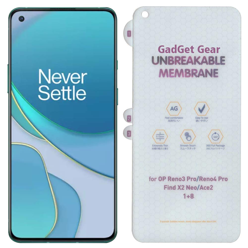 GADGET GEAR OnePlus 8 Matte Unbreakable Screen Protector Hydrogel Membrane Supports Fingerprint Scanner With Edge to Edge Coverage and Easy Installation (B08V4QSGZB) Amazon Price History, Amazon Price Tracker