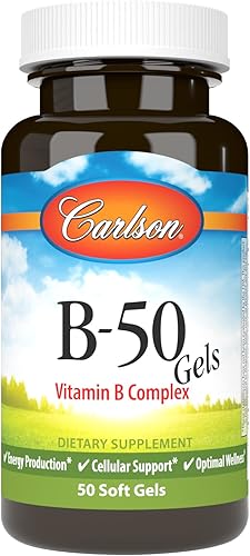 Carlson Labs B-50 Gel complejo de vitamina B 088395020629 1