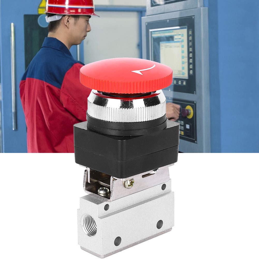 Valvola Pneumatica Manuale 5 Vie G1/8 - Per Controllo Flusso Aria - Foto 3