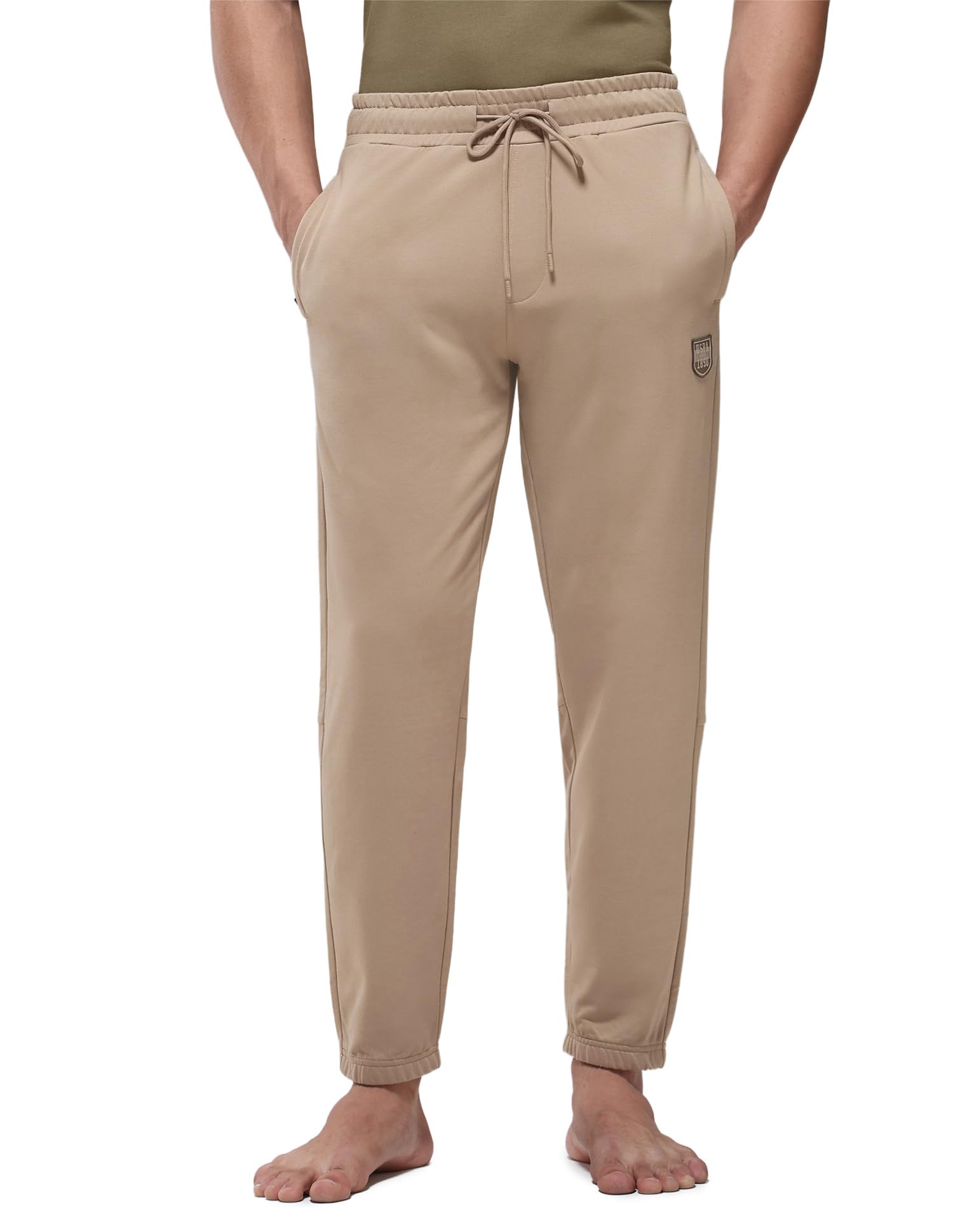 U.S. Polo Assn. Mens OJ010 Breathable Relaxed Fit Lounge Joggers in neutral