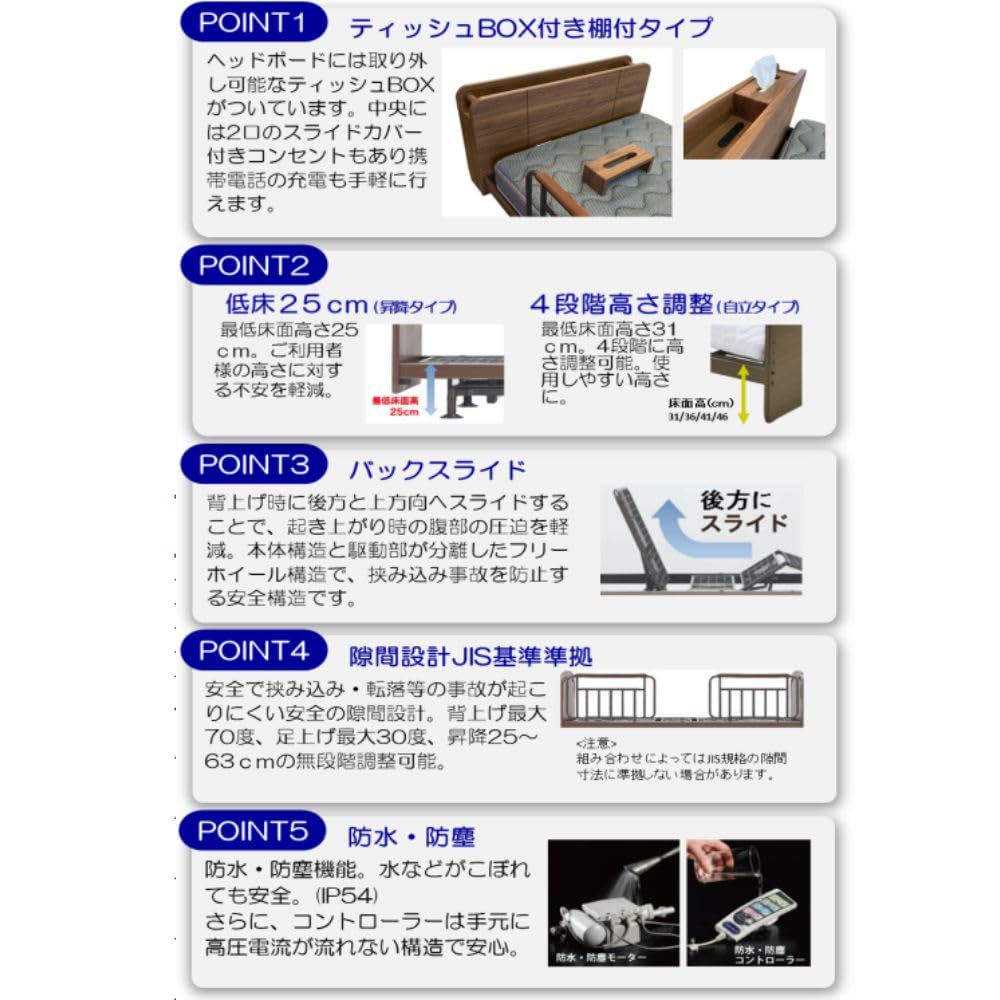 電動介護用ベッド　アンネルベッド　シングル セットでお得！】アンネルベッド シングル (S) 電動ベッド フィガロCT