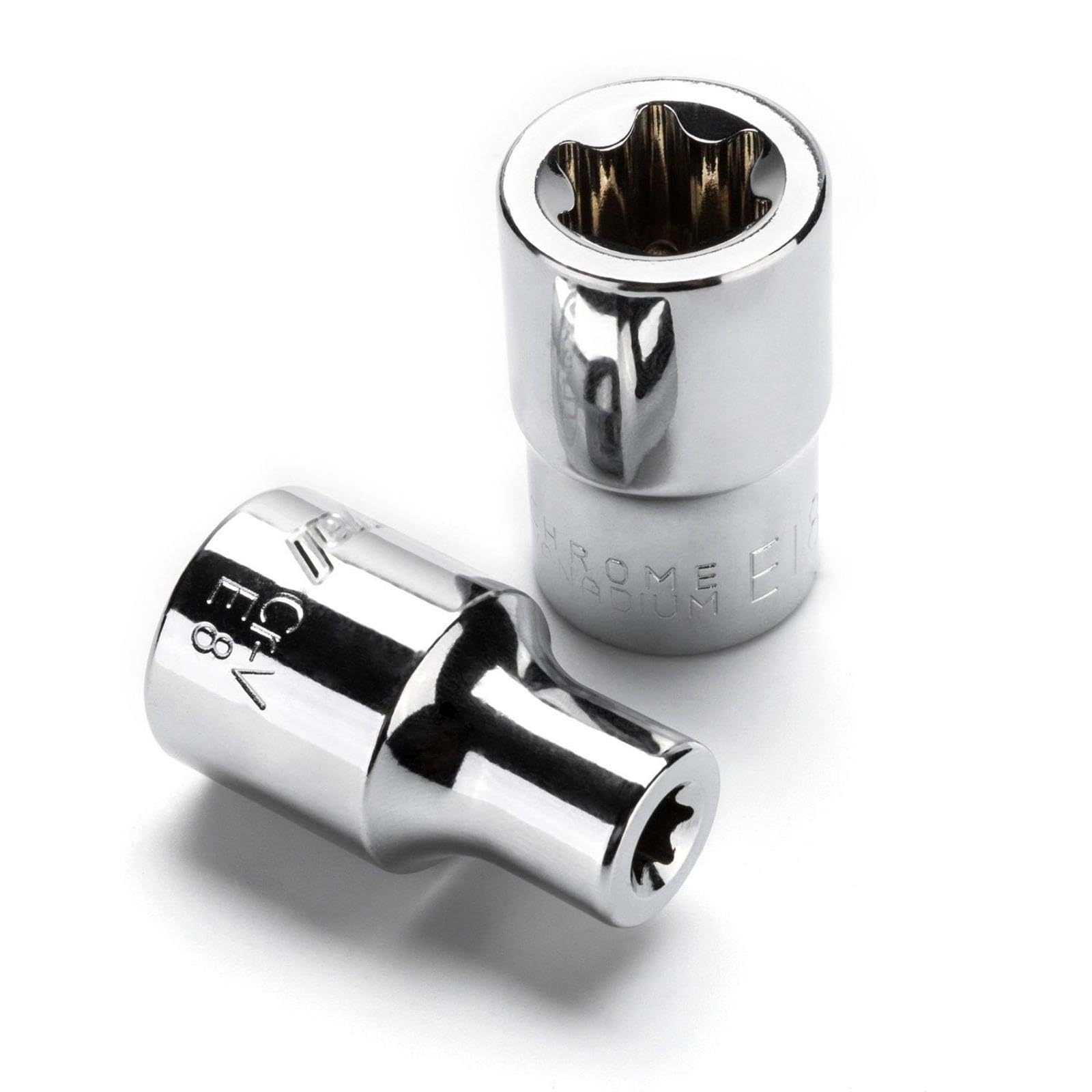 HARFINGTON 6 X E Torx Socket 1/4" Drive E4-E10 External Torx Socket CR - View #2