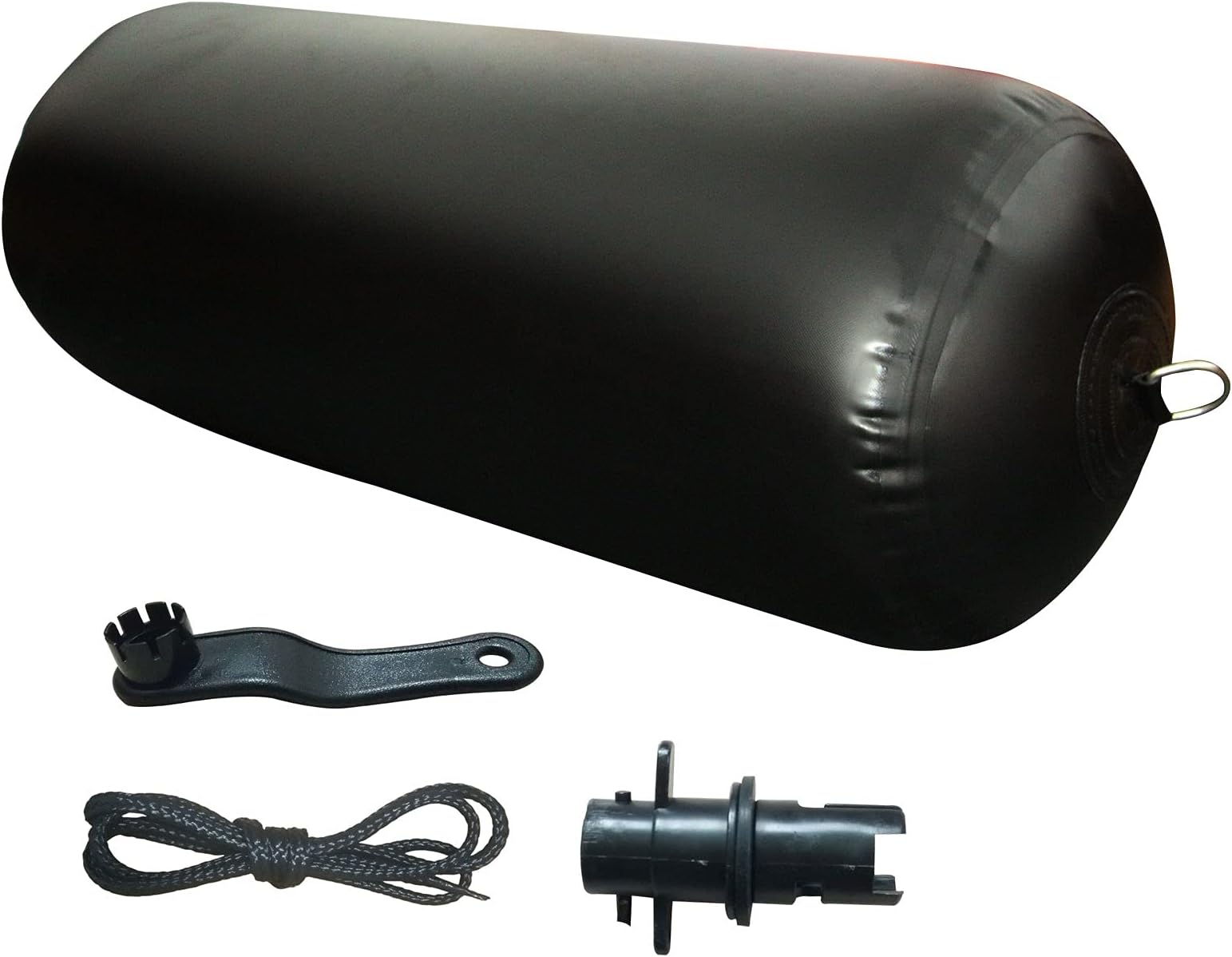 Inflatable Boat Fenders Yacht Bumpers with a Double Braid Nylon Dockline,a Valve Adapter Connector Nozzle and a Valve Wrench for Docking and Mooring