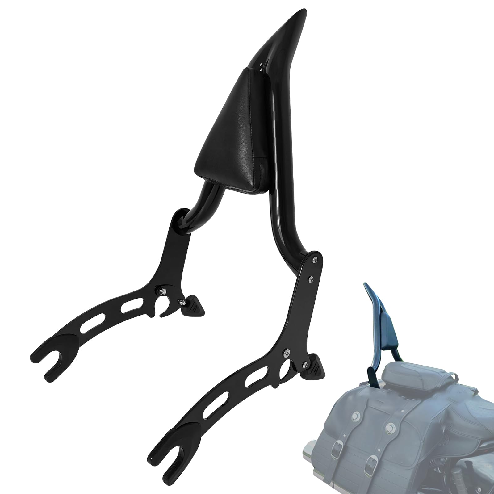 1-1/2" Passenger Sissy Bar Backrest Rear Pad for Indian Super Chief/Chief Bobber Dark Horse/Chief Bobber 2022-2024