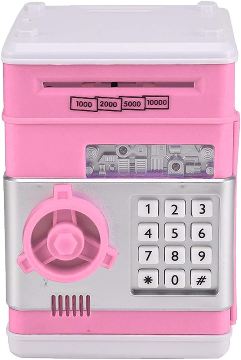 Kids Electronic Money Box Safe Piggy Bank Money Coin Note Mini