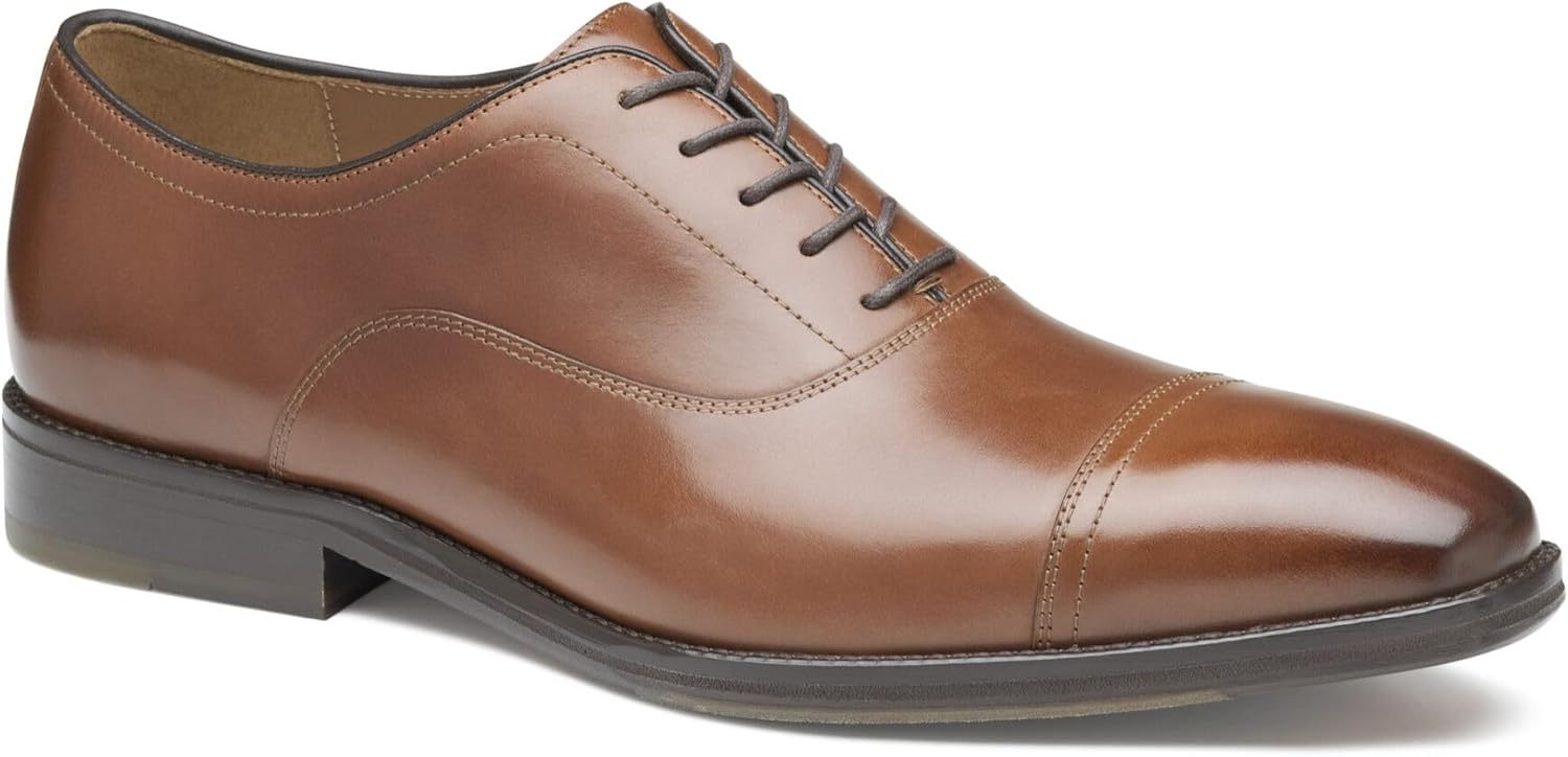 Johnston & Murphy Men’s Sullivan Cap Toe Lace-Up Oxford Dress Shoe