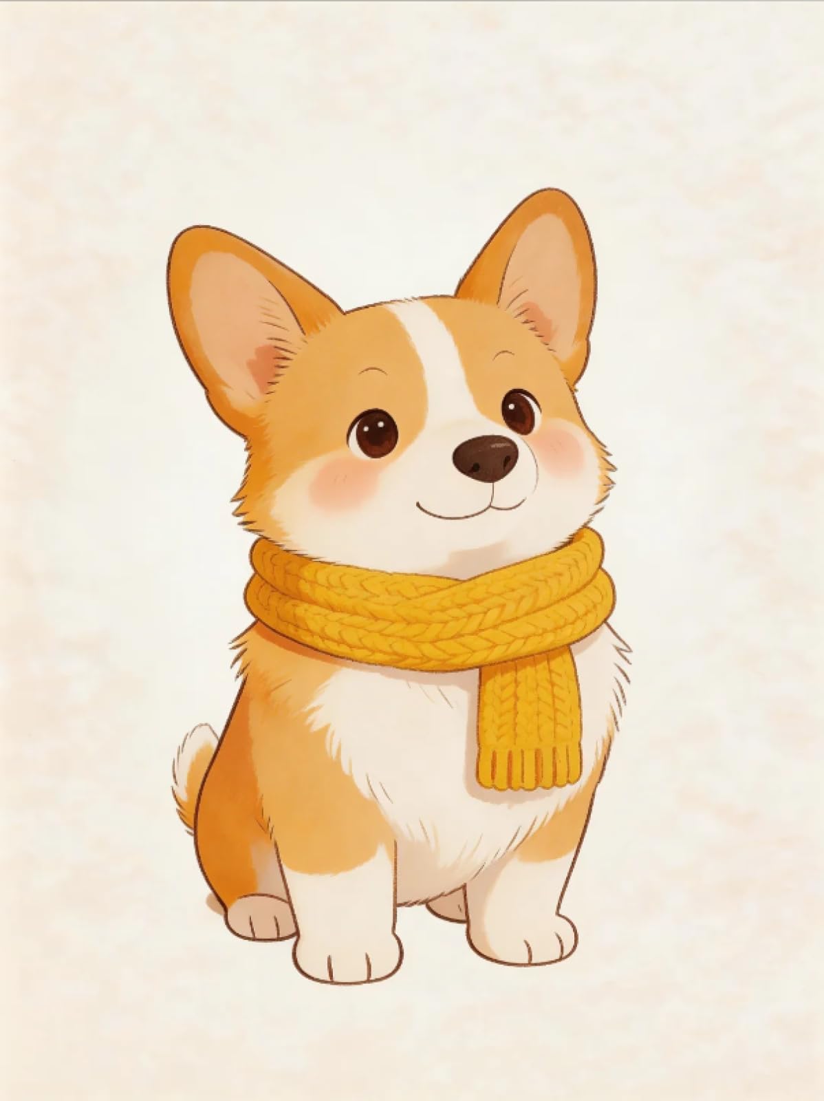 Stithej Dog with a Scarf Cross Stitch Kits for Adults Beginners Stamped