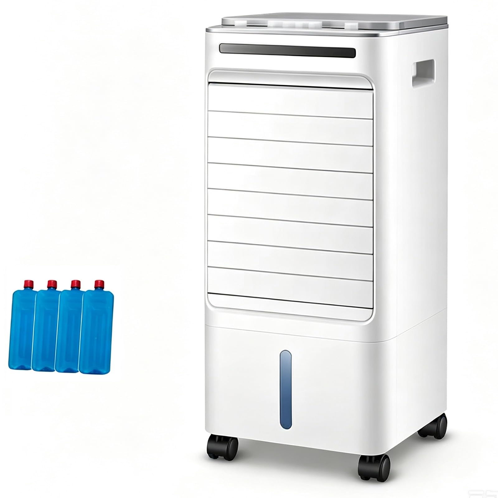 Swamp Cooler, 1.3 Gal Water Tank, 3 Speeds, Evaporator Cooler, Wide Angle Airflow, Low Noise Operation, for Outdoor, Office, Home