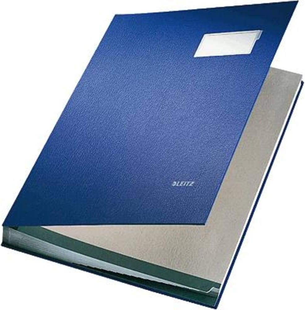 Leitz 57000135 Expandable Signature Book With 20 Card Dividers, A4
