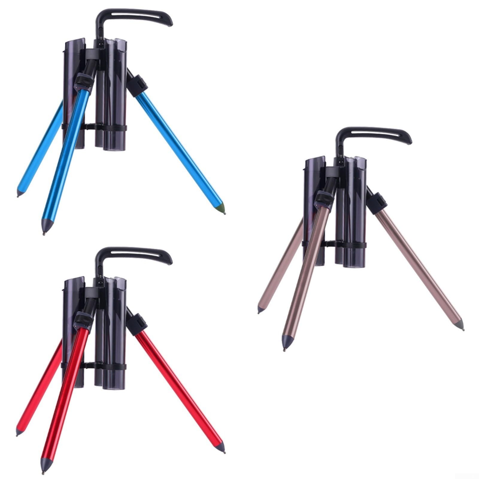 Orogoo Support de canne à pêche, trépied télescopique pêche pliable réglable en alliage d