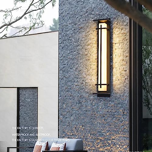 Lampe linéaire LED marbre extérieure 50cm embellit votre entrée de maison