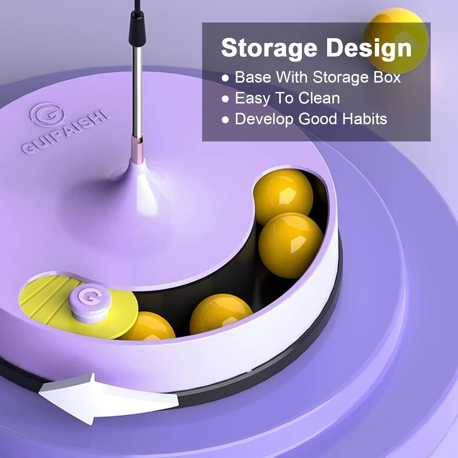 Kids Adult Table Tennis Rebound Trainer, Vertical Relief Stress Ping Pong Springback Machine for Home Office, Family Activities Toys (Color : Style 3)