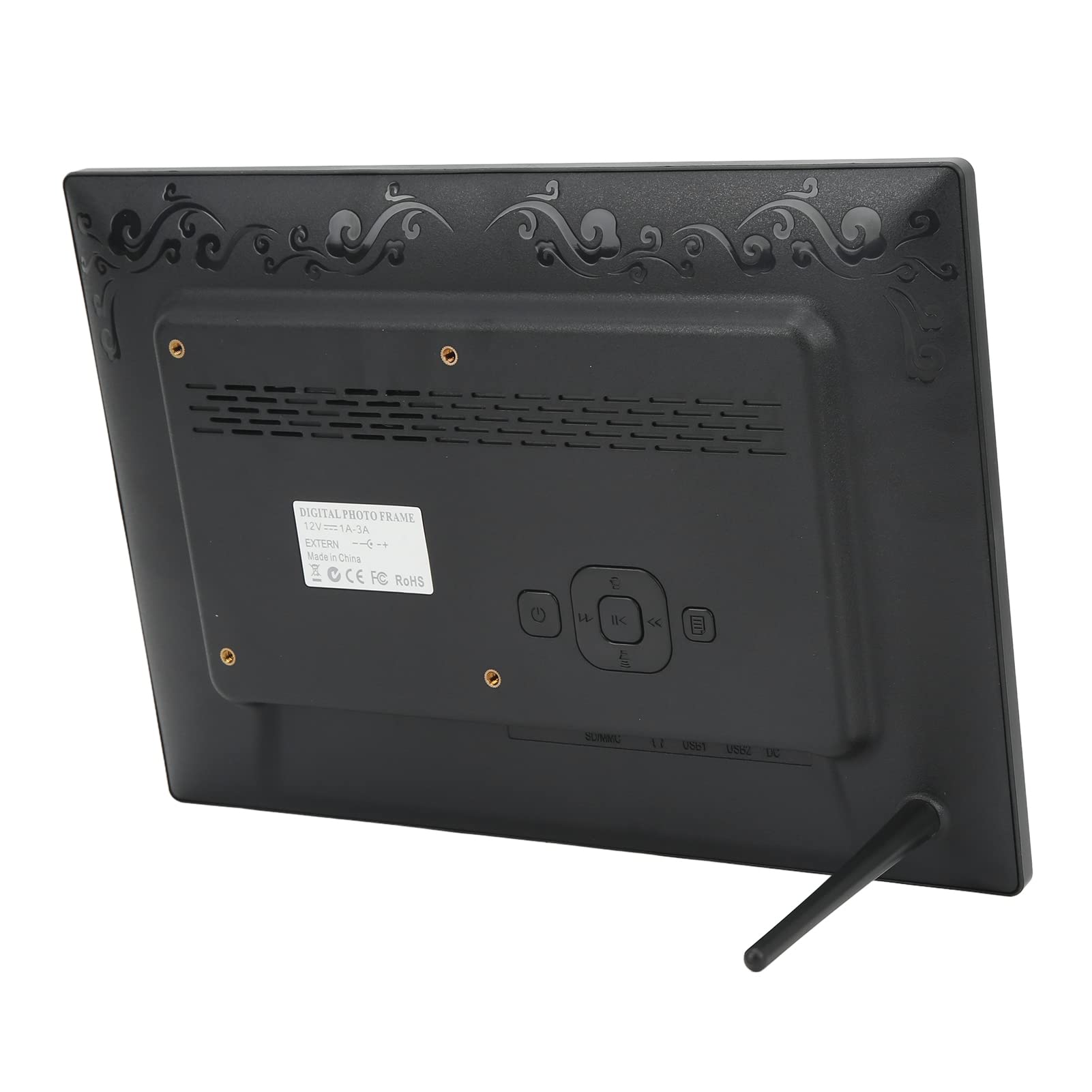 Cadre Photo Numérique 12 Pouces Cadre Photo Numérique Cadre Photo Numérique HD 12 Pouces Télécommande Intelligente Lecteur Vidéo Cadre Photo Intelligent Prise US 100‑240V
