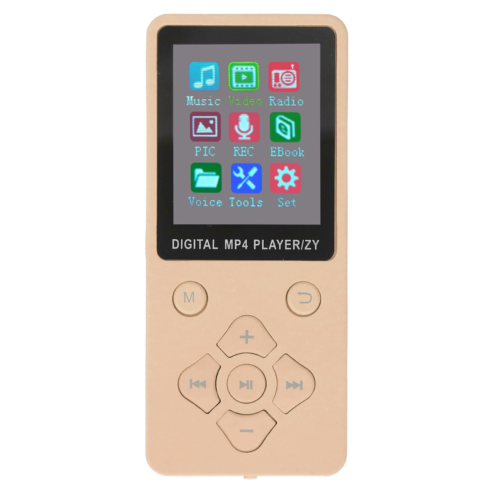 MP3 MP4 Player Multifunctional MP3 Player for Outdoor Activities Gold