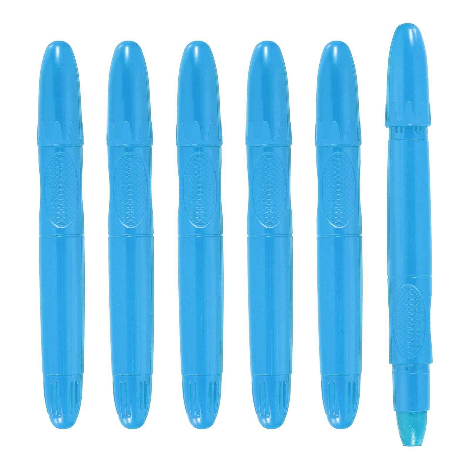 PATIKIL 6 Pack Twistable Crayons, Coloring Twist Crayon Retractable Easy to Hold Silky Washable for Coloring Books Crafts Birthday Parties Art Office Supplies, Sky Blue