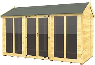 Total Sheds 12x5 Long Glass Apex Summer House...,