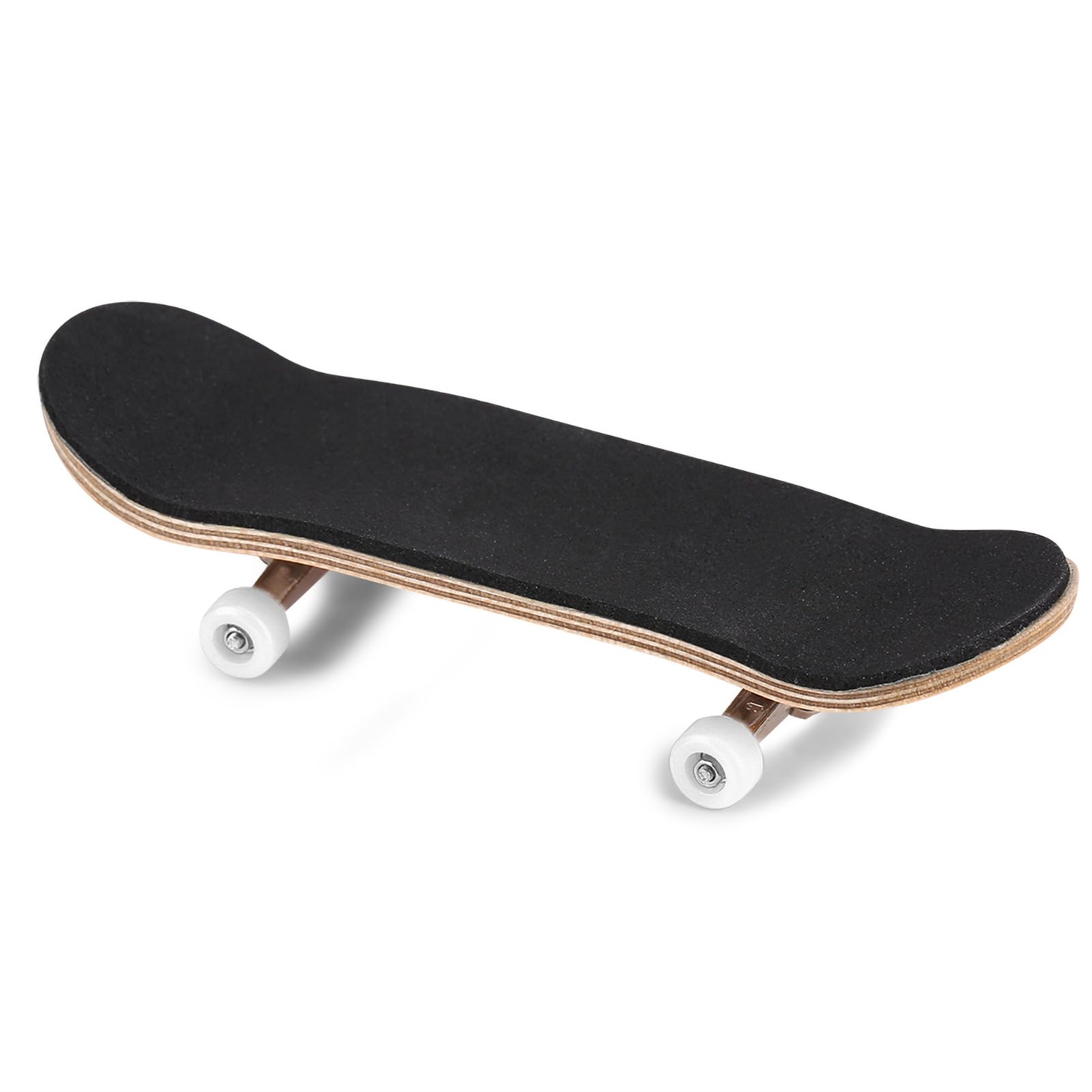 Mini Maple Wood Finger Skateboard, Fully Closed Bearing Wheels, PU Pad, Alloy Construction