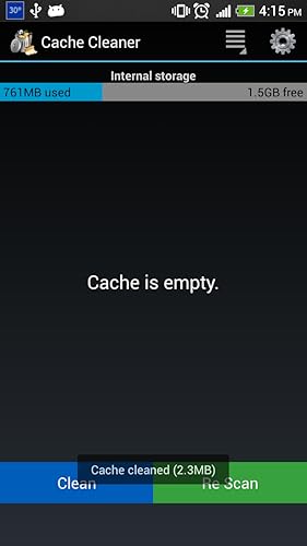 de cache limpador