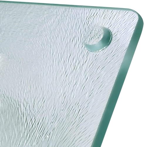 Vista 8 de Murrey Home Juego de tablas de cortar de vidrio para encimera de cocina, tablas de cortar de vidrio templado, aptas para lavavajillas, pequeña