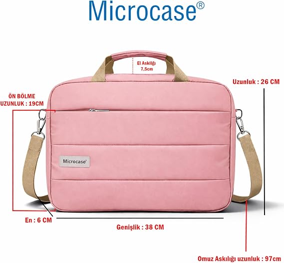 Microcase Apple iPad A16 11. Nesil (2025) ile Uyumlu Tablet Notebook Macbook Çantası + Bluetooth Klavye ve Mouse Set Pembe - AL5895