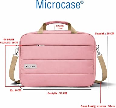 Microcase Apple iPad A16 11. Nesil (2025) ile Uyumlu Tablet Notebook Macbook Çantası + Bluetooth Klavye ve Mouse Set Pembe - AL5895