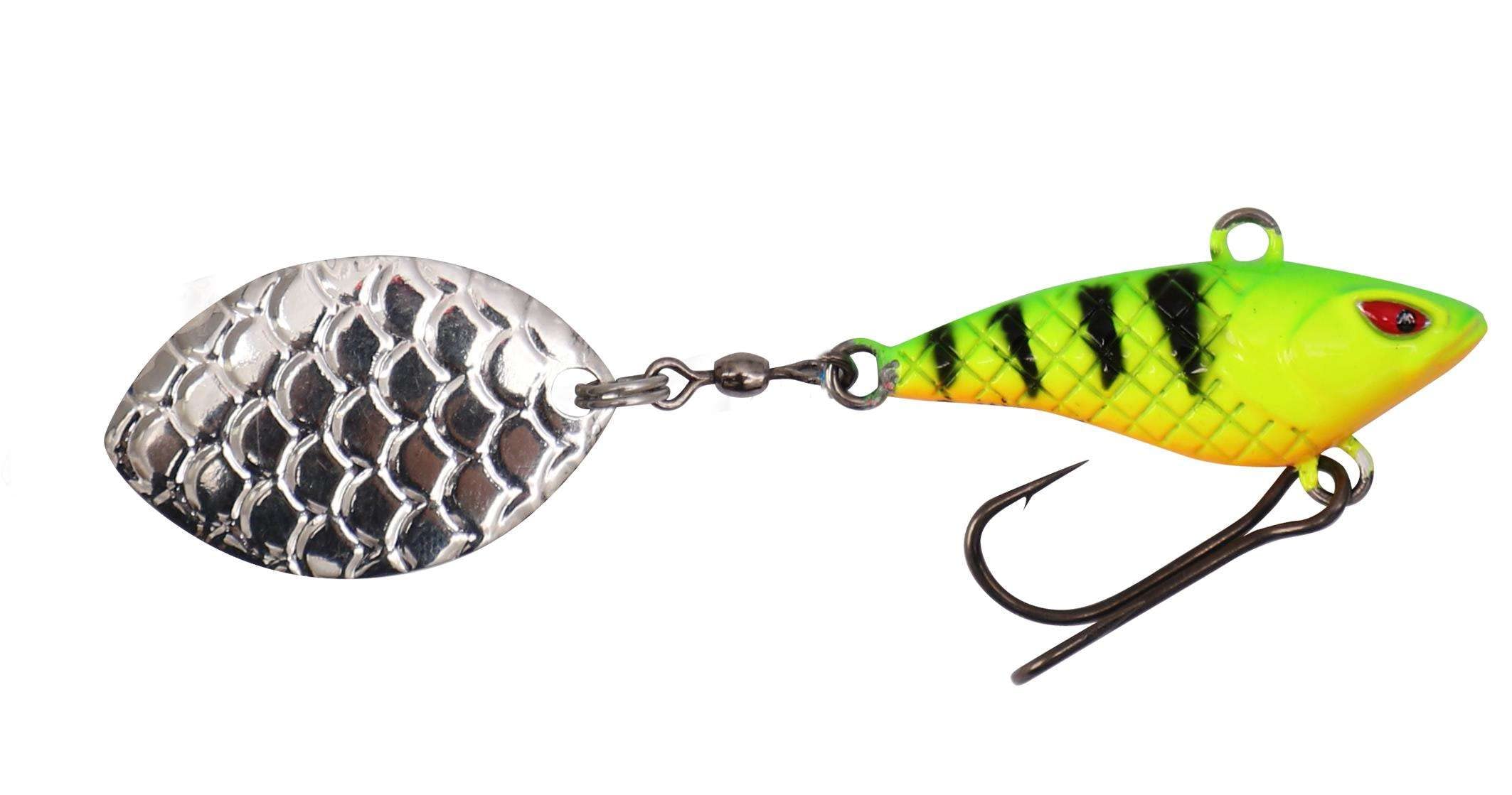 1 x Mikado M-Tail Spinner Jig Spinner Wobbler Hecht Barsch 6g-5,5cm FIRE Tiger
