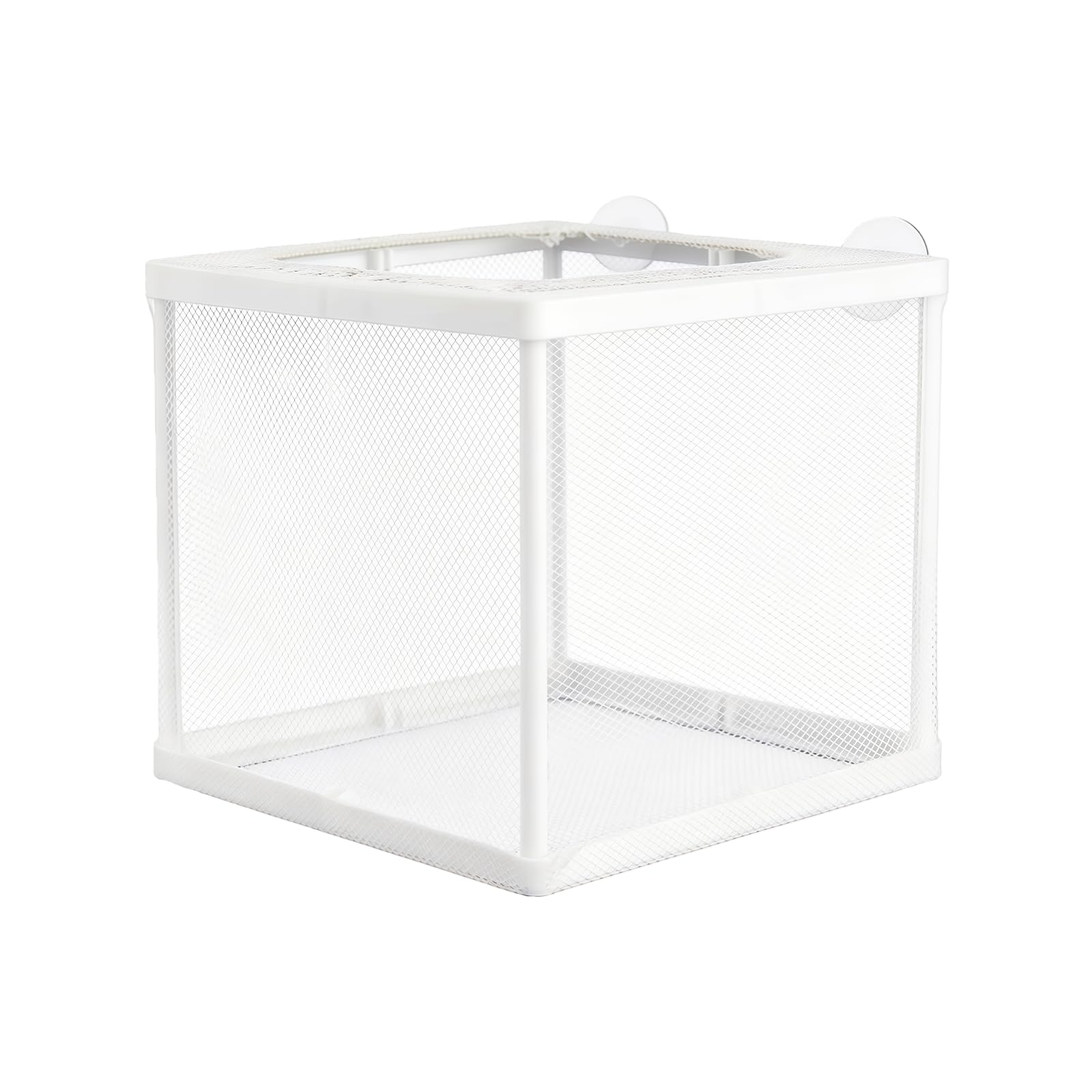 BORFUE Aquarium Breeding Box Fish Incubator Mesh Box DIY Aquarium Hatcher Mesh Box Aquatic Separation Tool Soft Polyester Net for Fish Tank (14 * 15 * 16cm)