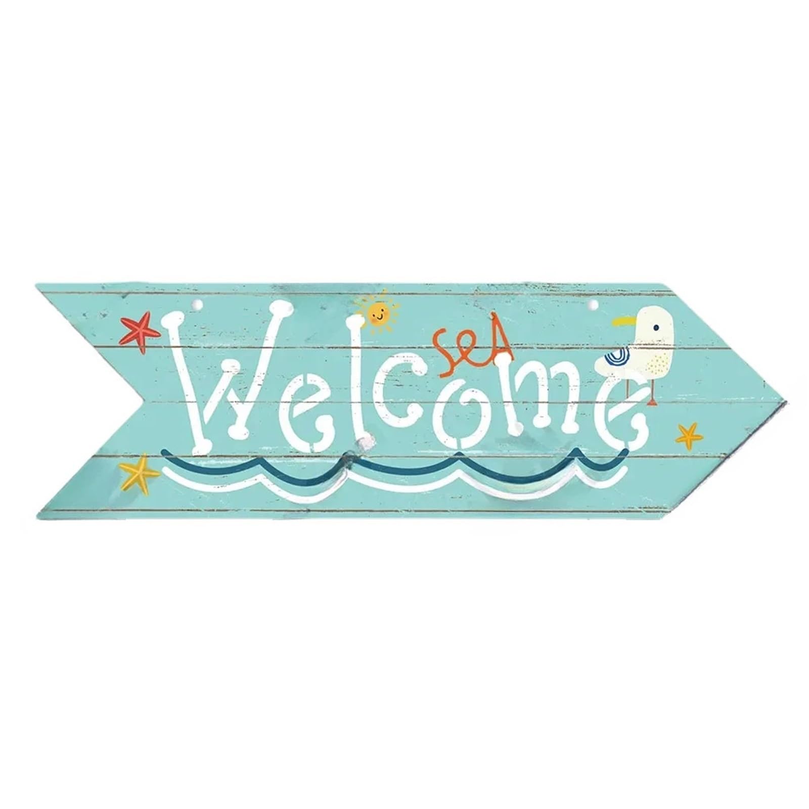 Wooden Arrows Beach Arrow Wooden Sign Seaside Road Guide Wall Decoration Indicator Hanging House Plaque Decor