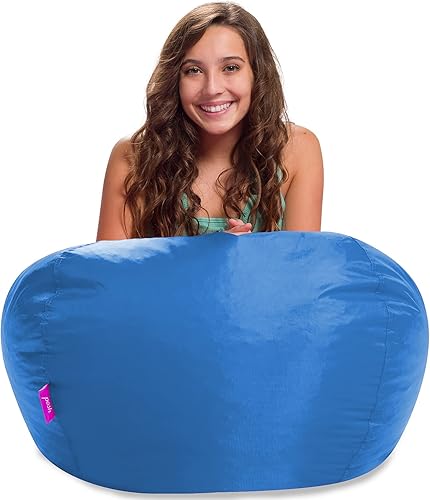 Miniatura 1050 de Posh Creations Puf estructurado cómodo para jugar, leer y ver la televisión, Malibu Lounge, tela de lona para colorear, criaturas Criaturas de tela