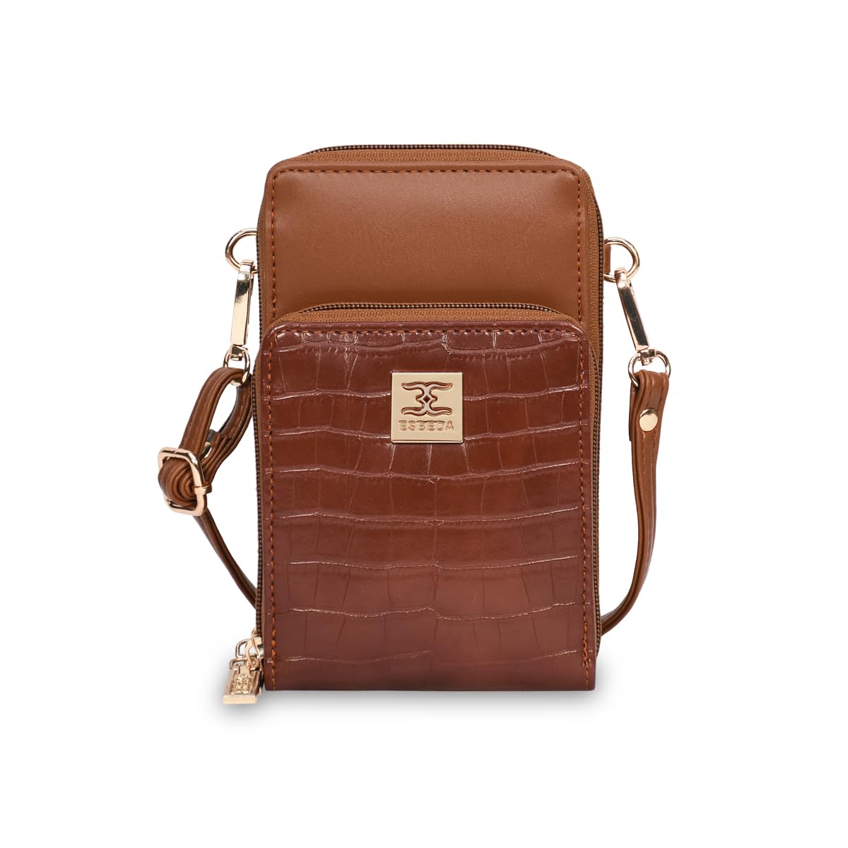 Croco Luxe Mini Mobile Sling Bag For Womens-image-7