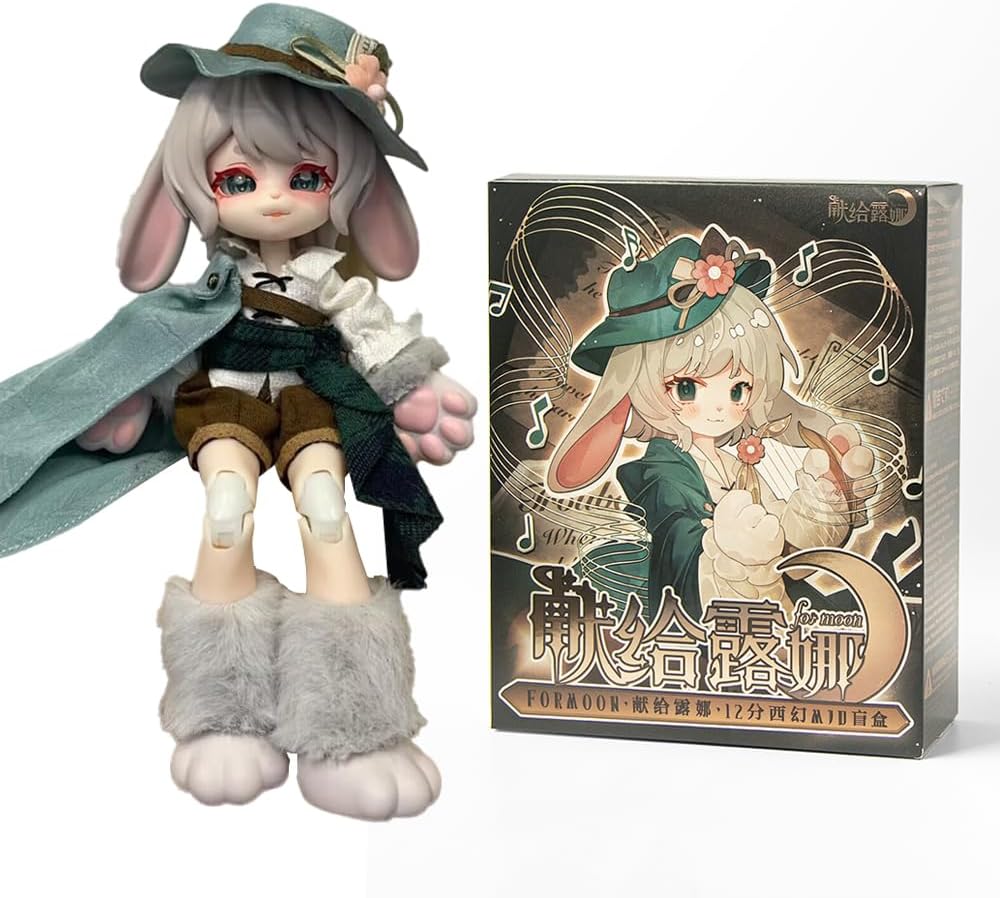 New Dedicated to Luna for Moon Series Blind Box Mystery Box Action Collectable Anime Figure Model Gift 1/12 BJD Doll Toys (Single Box)