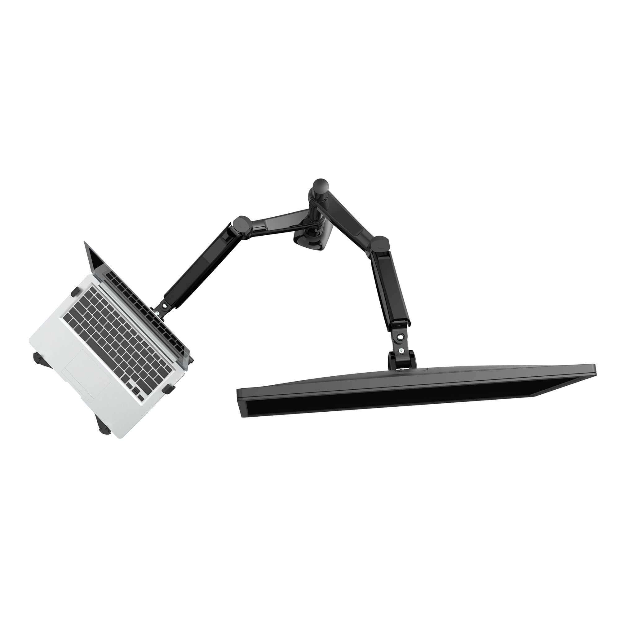 グリーンハウス ガススプリング式ノートパソコン用アーム ブラック GH-AMNA(代引不可) グリーンハウス 液晶ディスプレイ・ノートパソコン用アーム ガス