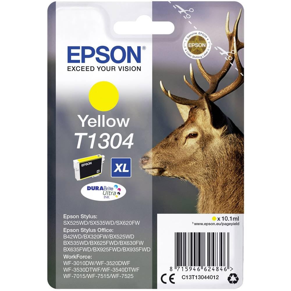 Epson Stag Singlepack Yellow T1304 DURABrite Ultra Ink