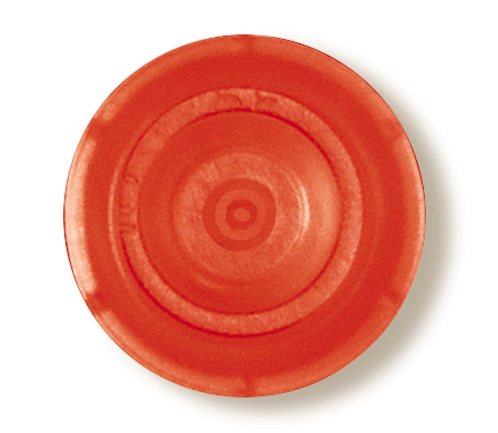 Brandtech 759243 Cuvette Caps, Round, for Ultra-Micro cuvettes Orange, Pack of 100