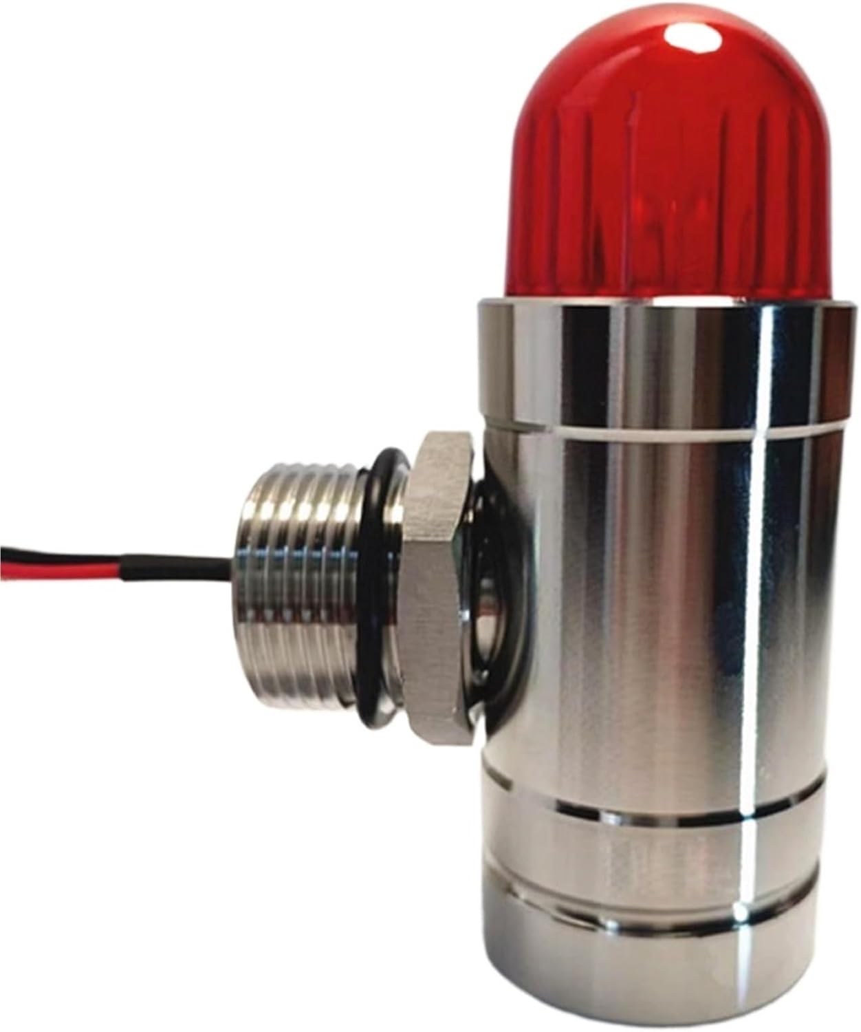 2Pcs 12-24Vdc Stainless Case Strobe Siren Industry Explosion Proof Flash Siren for Security Home Gas Leakage Detector(G3-4 12-24V)