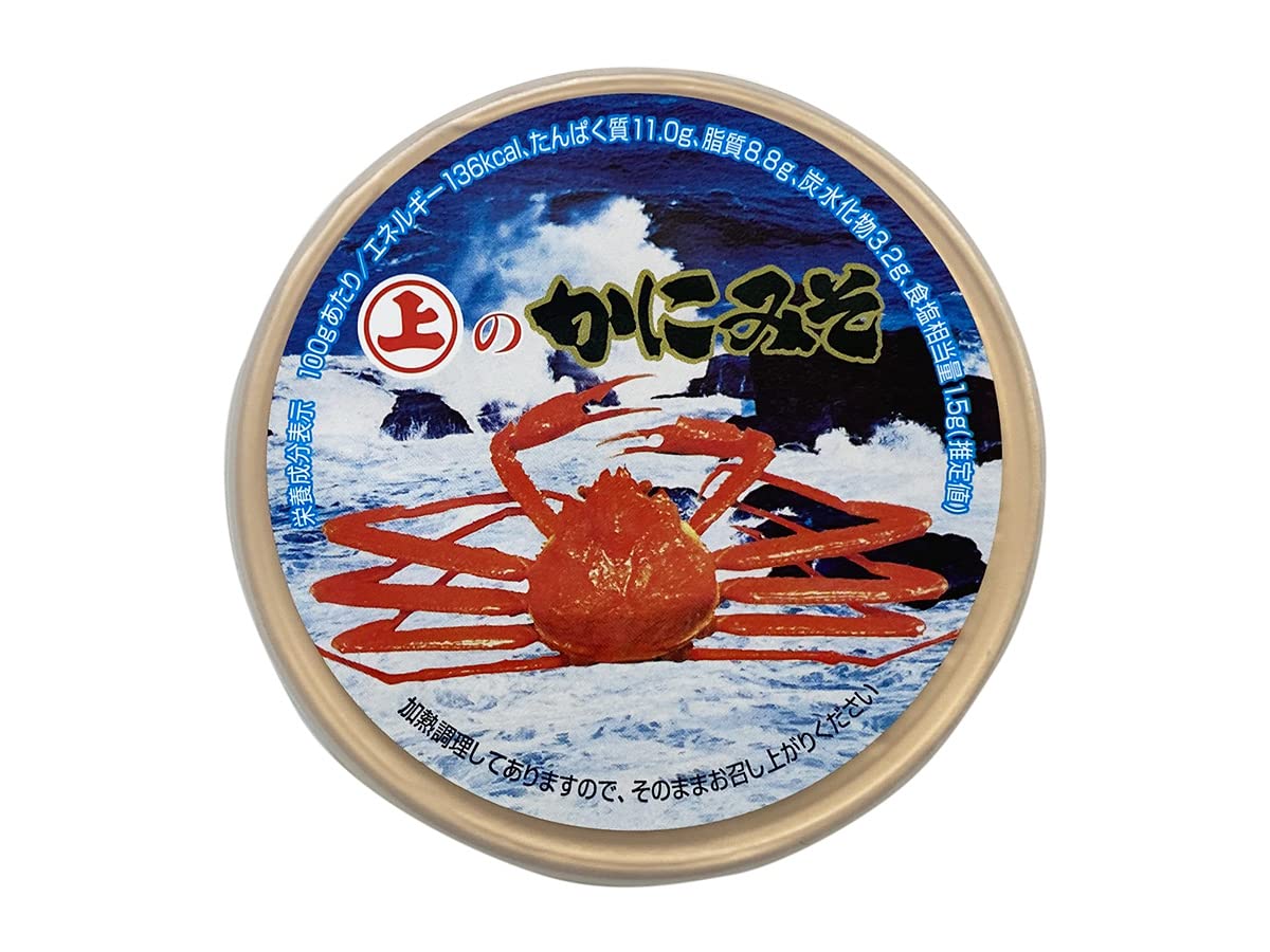 Amazon.co.jp: 上野水産 蟹味噌 （かにみそ） 青ラベル 缶詰 100g