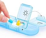 Organisateur hebdomadaire de pilules 3 Temps par jour 7 Pill Box d'un jour 7 Boîte à pilules de jour avec contenant séparé, étui à pilule portable pour médicaments, vitamines, huile de poisson et suppléments