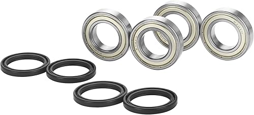 Rodamiento de rueda delantera 4 piezas con sello para Yamaha Kodiak 400 450, Grizzly 350 450, Big Bear 2WD/4WD, Bruin 350, Reemplazar #93306-006Y2-00