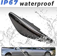 Vista 4 de 2 piezas de luces de señalización laterales LED intermitentes dinámicas ámbar para BMW Serie 3 E46 Coupé Convertible LCI 323Ci 325Ci 328Ci 330Ci