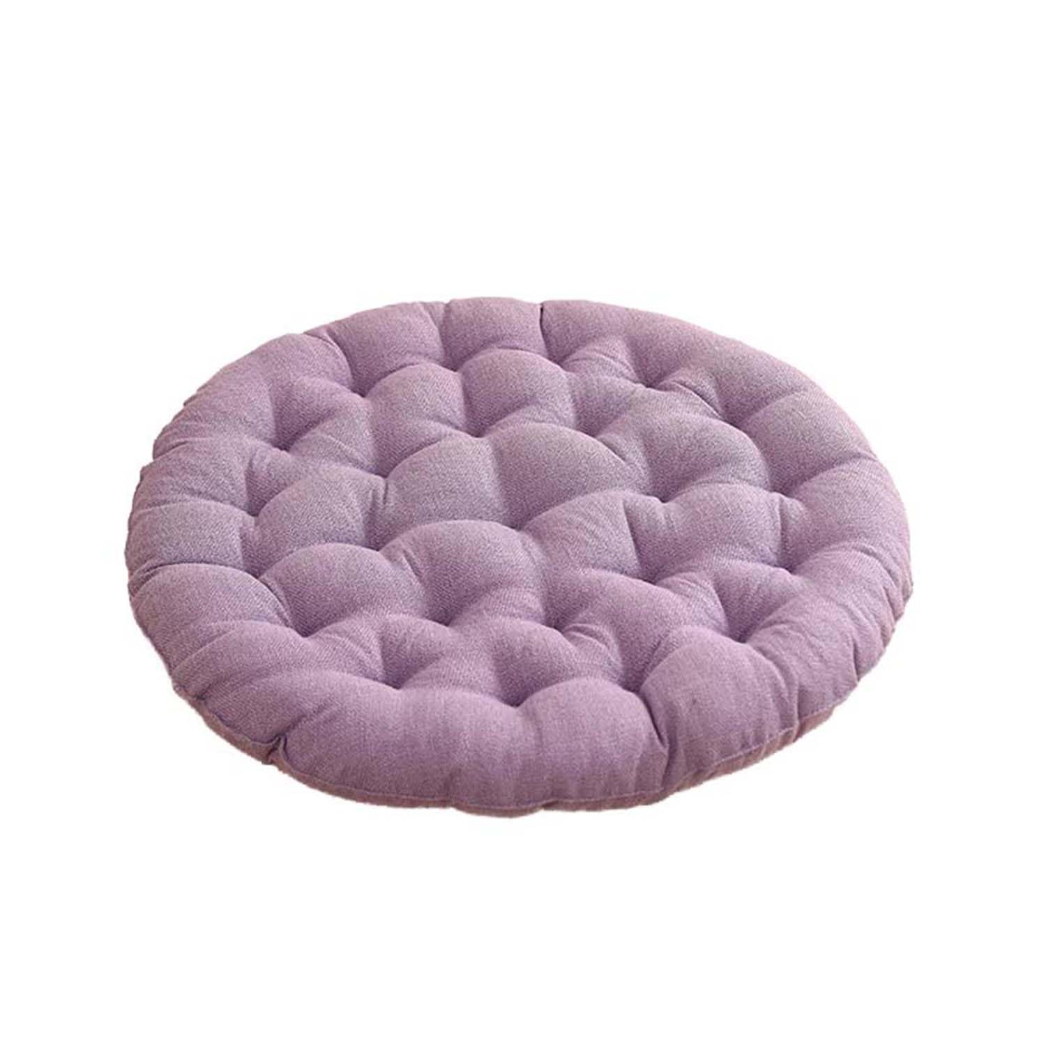 Waigg Kii Soft Floor Cushion Thick Chair Seat Cushions,Large Floor Pillows Round Meditation Cushion for Living Room/Yoga/Balcony/Patio/Tatami/Outdoor/indoor (E,75CM)