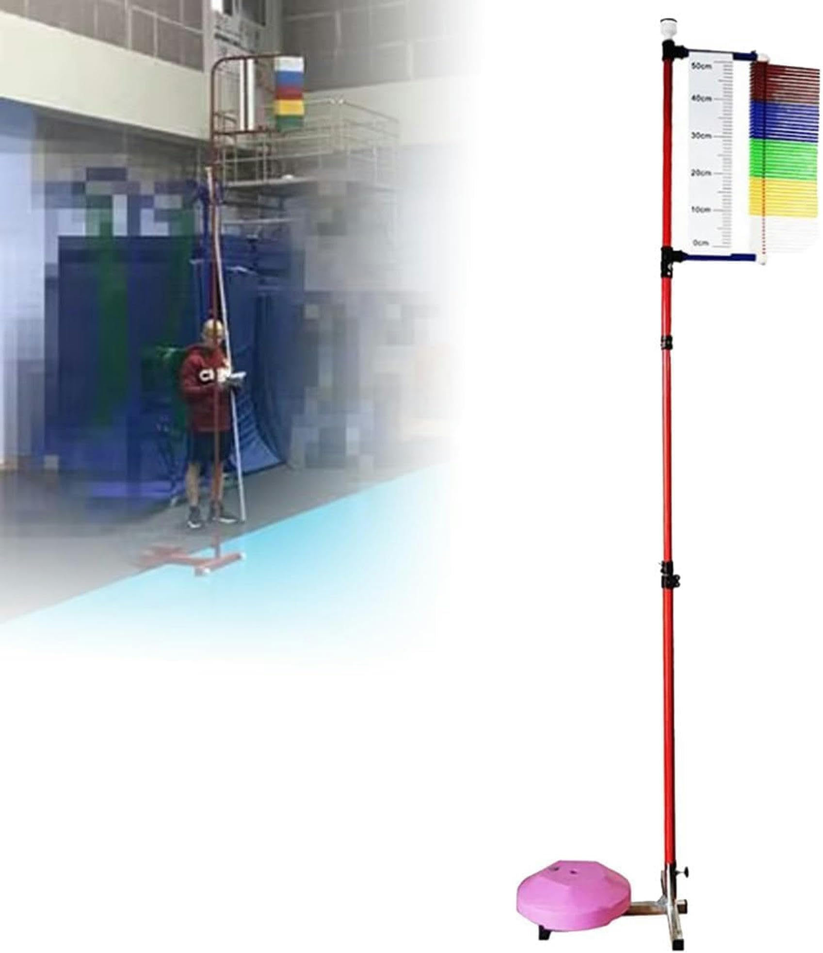 Compteur de puissance de saut vertical portable de 1,2m à 3,5m pour basket