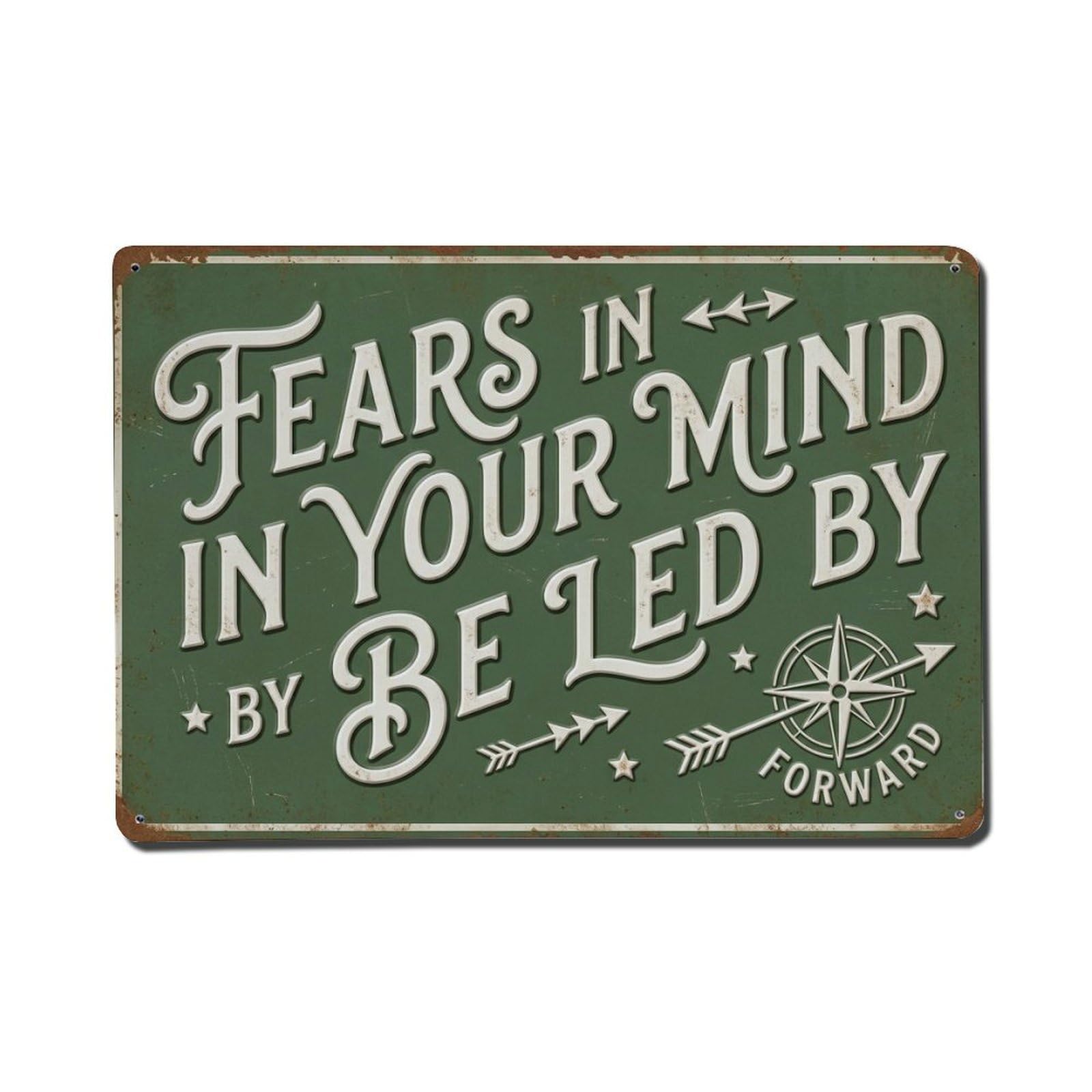 Dreams Lead Forward Club Retro Motivational Slogans Metal Tin Sign Plaque Wall Decor for Cafe, Club Bar, Office, Home Garden Metal Poster 8x12Inch
