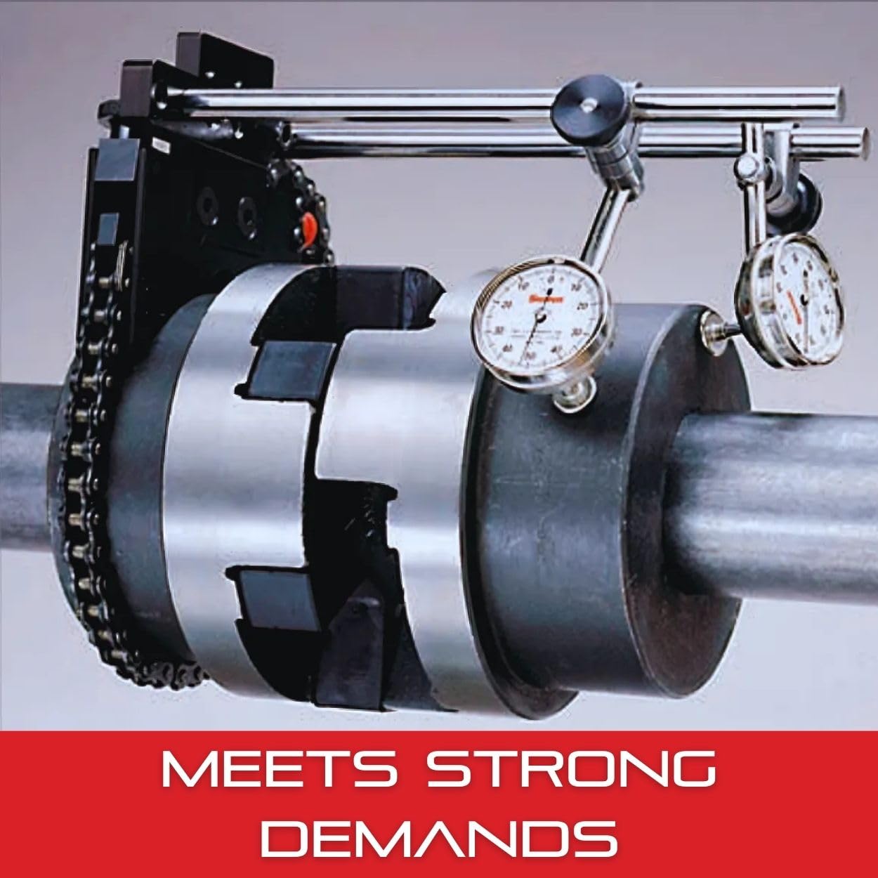 Starrett Shaft Alignment Clamp Set - 3/8" Diameter, 5", 7-7/16", and 9" Posts with Fitted Case - Includes 2 Chain Clamps, 2 Extension Plate, 3 Posts - S668BZ