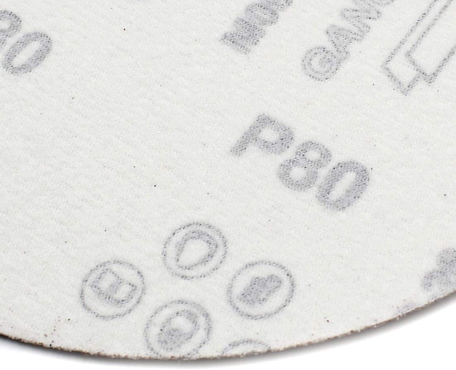 30 Discos de Lija de óxido de Aluminio de 7 Pulgadas y 180 mm, Discos de Lijado con Gancho y Bucle for lijadora Orbital aleatoria(400)