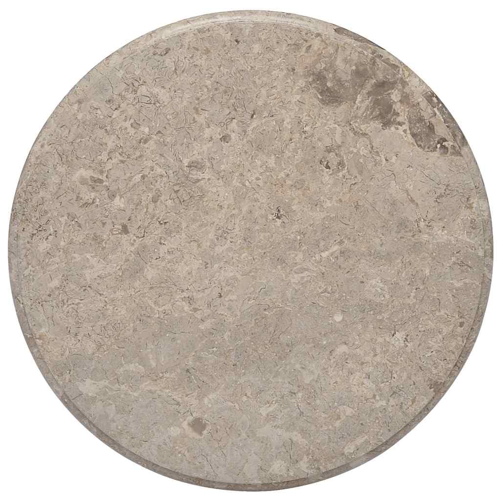 Graue Marmorplatte Ø60x2,5 cm für Esstisch, Couchtisch, Gartentisch Ersatzplatte für Möbel, DIY BAU, Arbeitsplatte, Küchen- und Wohnzimmerzubehör